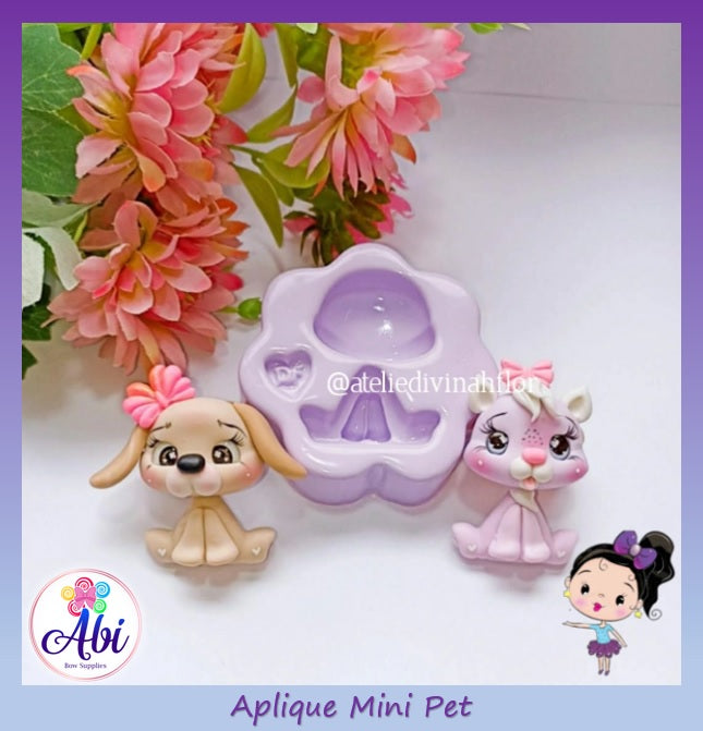 Molde de Silicon Aplique Mini Pet DF