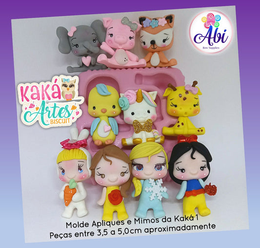 Molde de Silicon Apliques e Mimos da Kaka 1