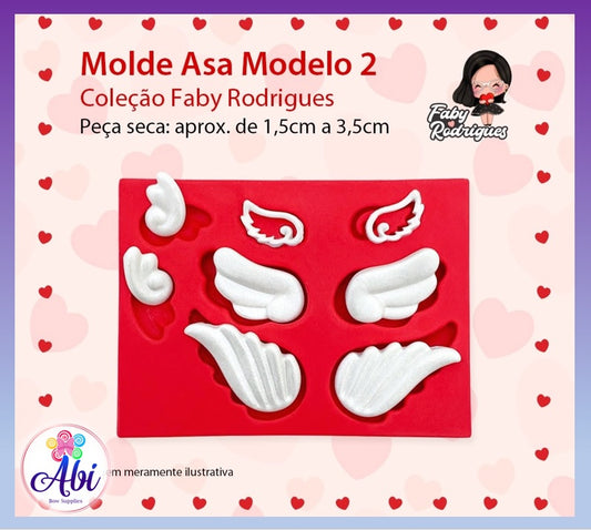 Molde de Silicon Asa / Alas Mod. 02 FR