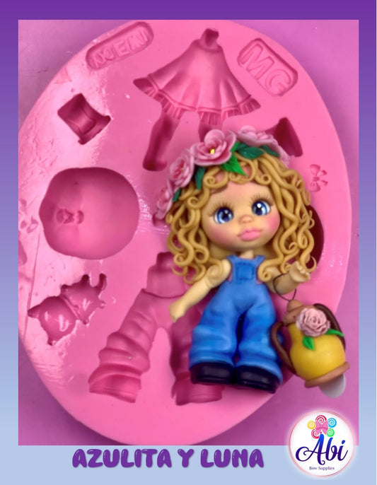 Molde de Silicon Azulita y Luna Mari Garcia/Noemi Hernandez