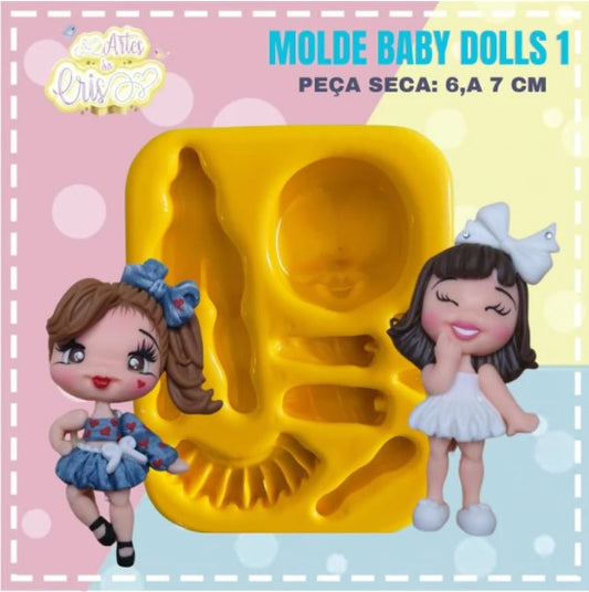 Molde de Silicon Baby Dolls 1 AC