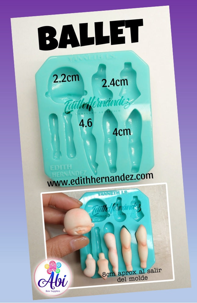 Molde de Silicon Ballet Edith Hernandez/Yanneth LS