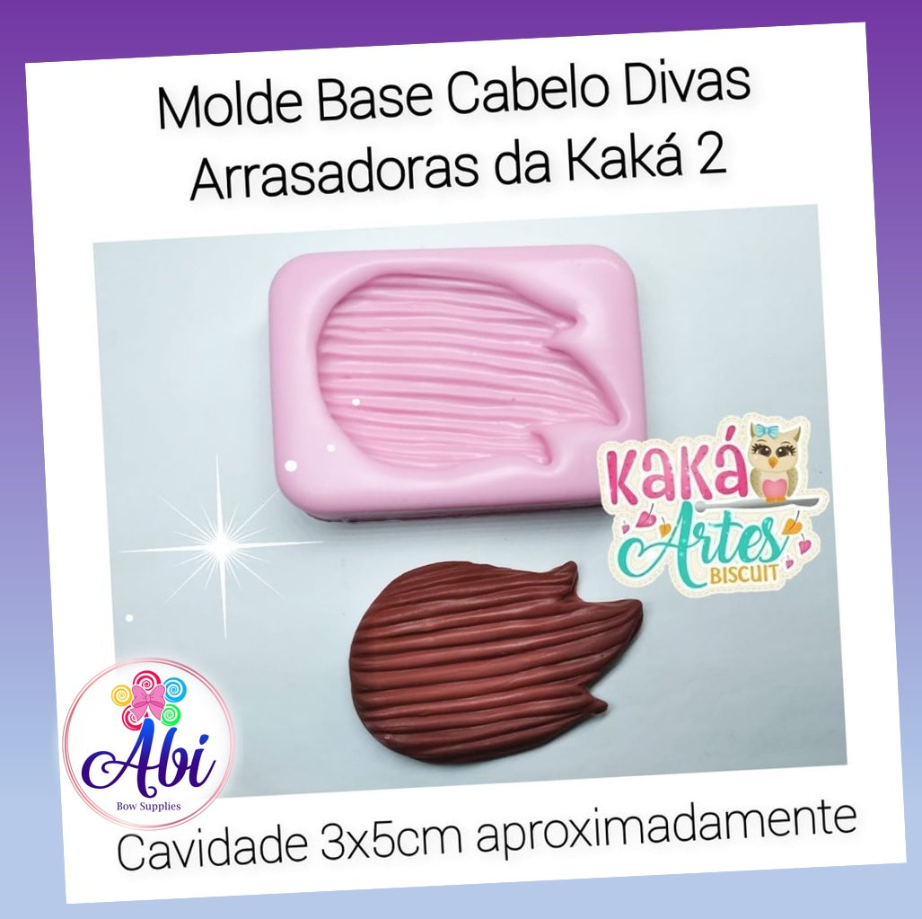 Moldes de Silicon Base Cabelo Divas Arrasadoras da Kaka 2