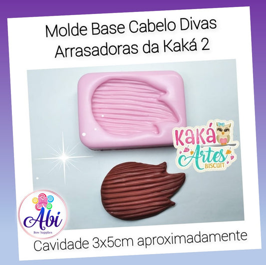 Moldes de Silicon Base Cabelo Divas Arrasadoras da Kaka 2