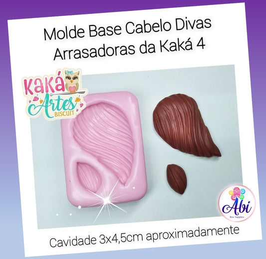 Molde de Silicon Base Cabelo Divas Arrasadoras da Kaka 4