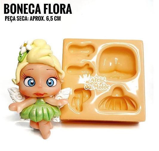 Molde de Silicon Boneca Flora AdM