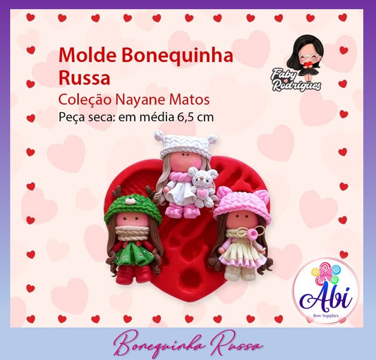 Molde de Silicon Bonequinha Russa FR