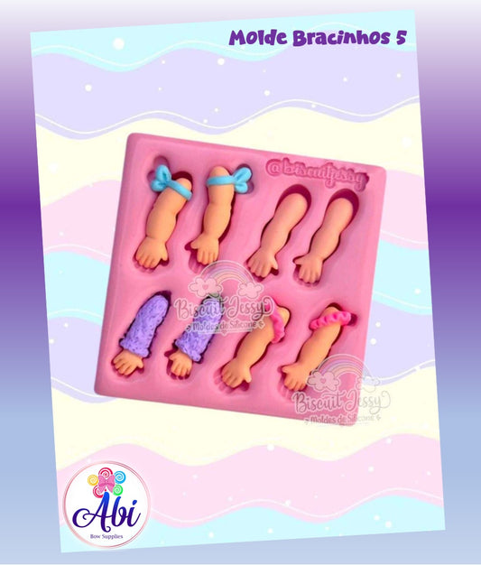 Molde de Silicon Bracinhos 5. Biscuit Jessy