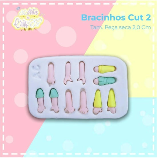 Molde de Silicon Bracinhos Cut 2 AC