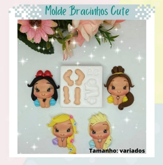 Molde de Silicon Bracinhos Cute AC