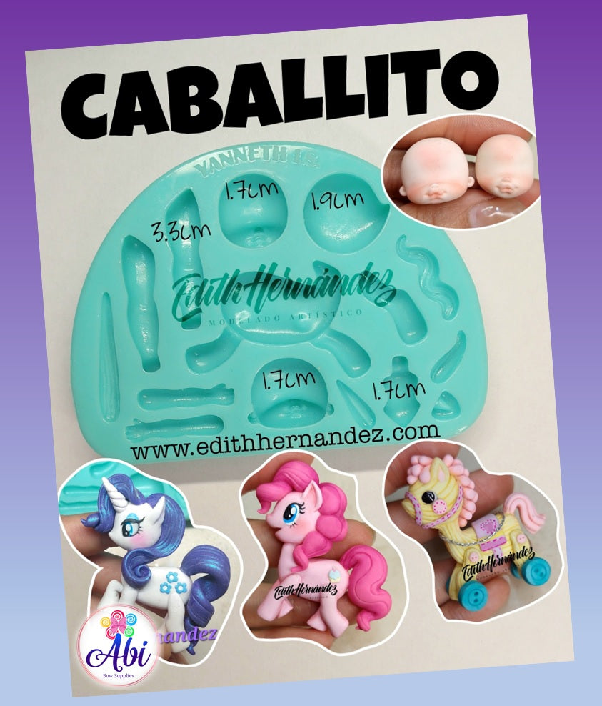 Molde de Silicon Caballito Edith Hernandez/Yanneth LS