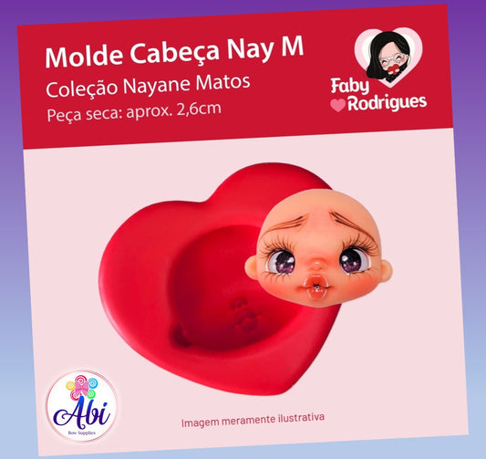 Molde de Silicon Cabeça Nay M. Faby Rodrigues