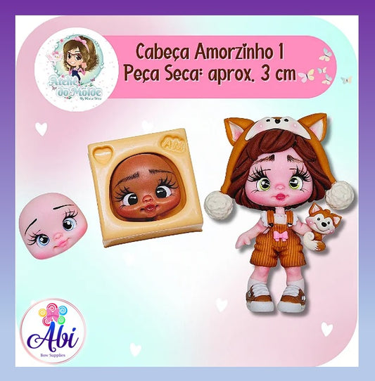 Molde de Silicon Cabeca Amorzinho 1 AdM