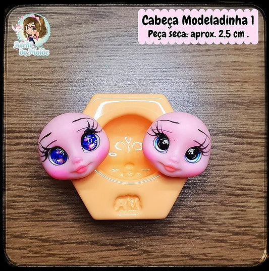 Molde de Silicon Cabeça Modeladinha 1 AdM