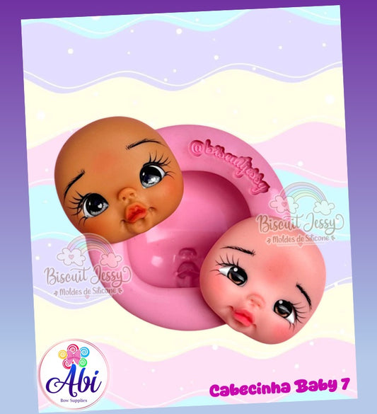 Molde de Silicon Cabecinha Baby 7. Biscuit Jessy