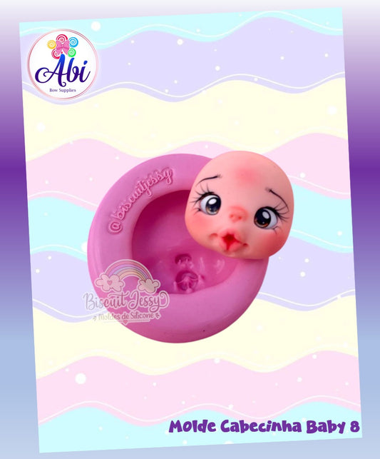 Molde de Silicon Cabecinha Baby 8. Biscuit Jessy