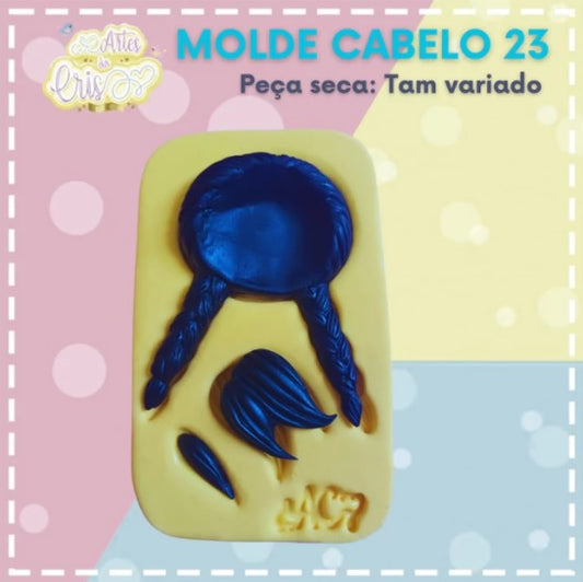 Molde de Silicon Cabelo 23 AC