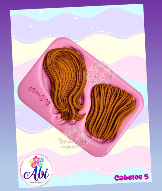 Molde de Silicon Cabelos 5. Biscuit Jessy