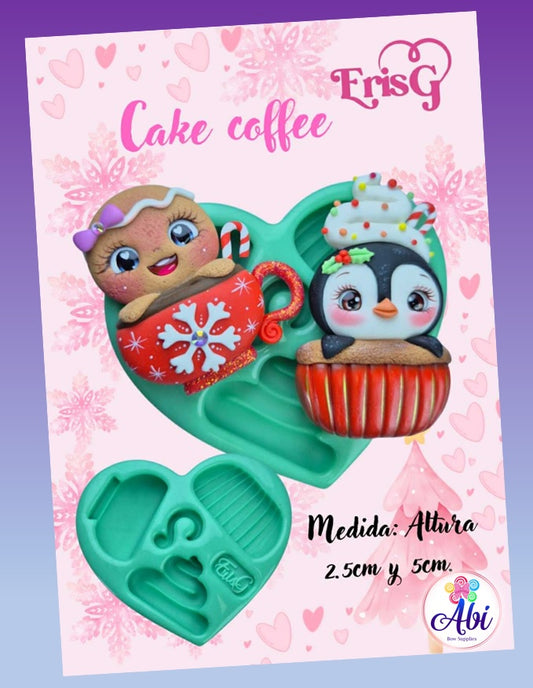 Molde de Silicon Cake Coffe. ErisGonzalez