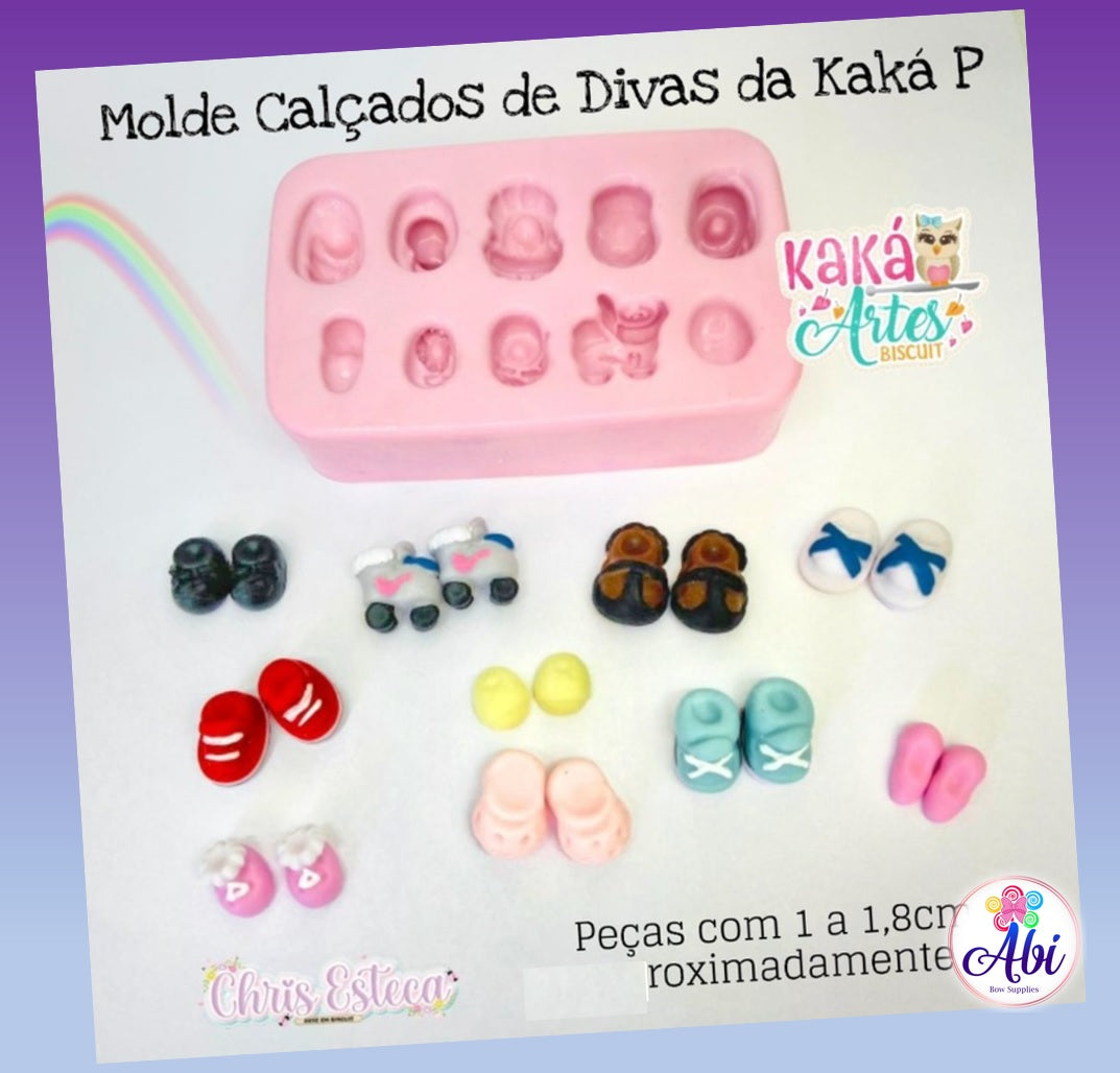 Molde de Silicon Calcados de Divas da Kaka