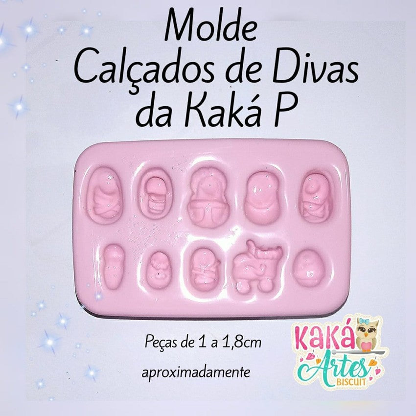 Molde de Silicon Calcados de Divas da Kaka