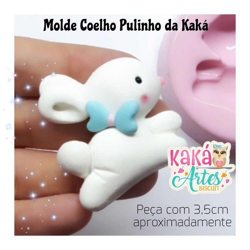 Molde de Silicon Coelho Pulinho da Kaka