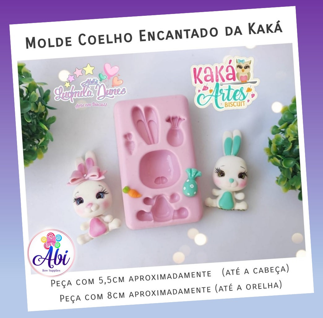 Molde de Silicon Coelho Encantado da Kaka