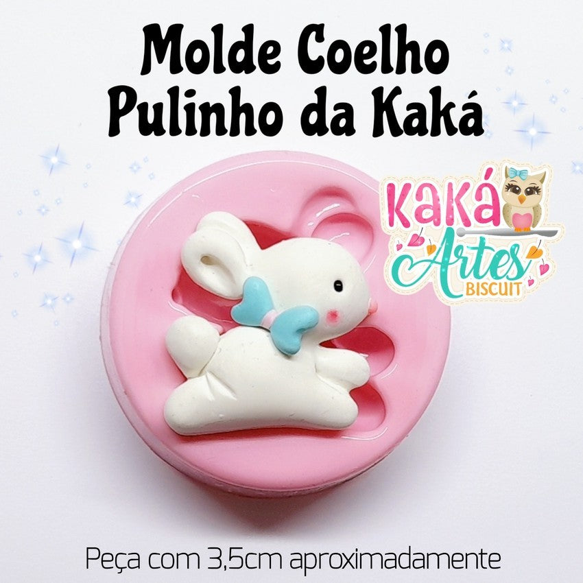 Molde de Silicon Coelho Pulinho da Kaka