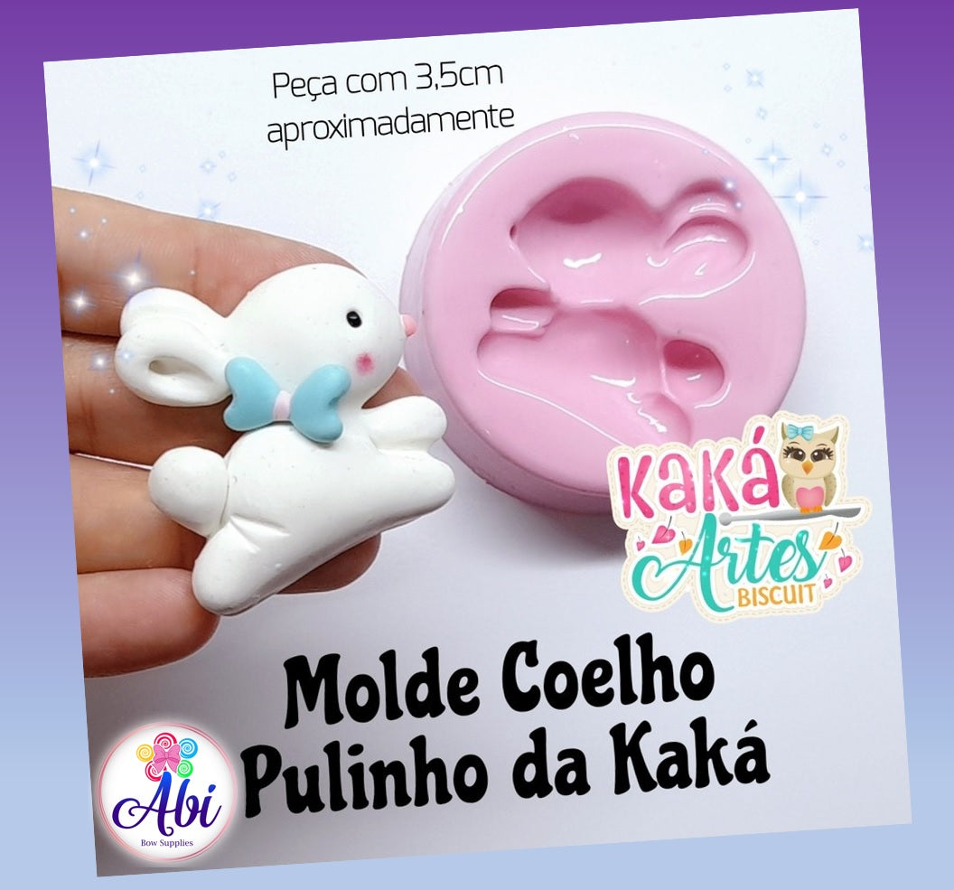 Molde de Silicon Coelho Pulinho da Kaka