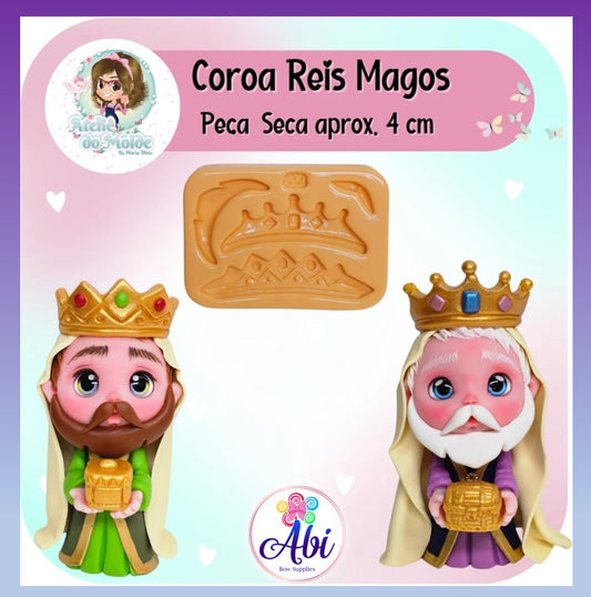 Molde de Silicon Coroa Reis Magos AdM