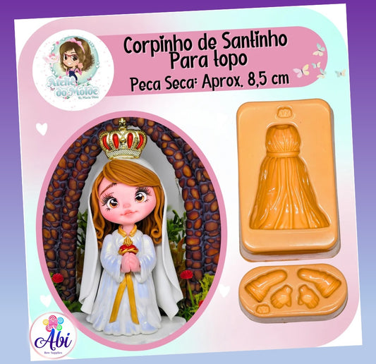 Molde de Silicon Corpinho de Santinho para Topo AdM