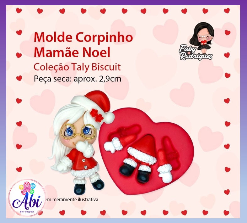 Molde de Silicon Corpinho Mamae Noel FR