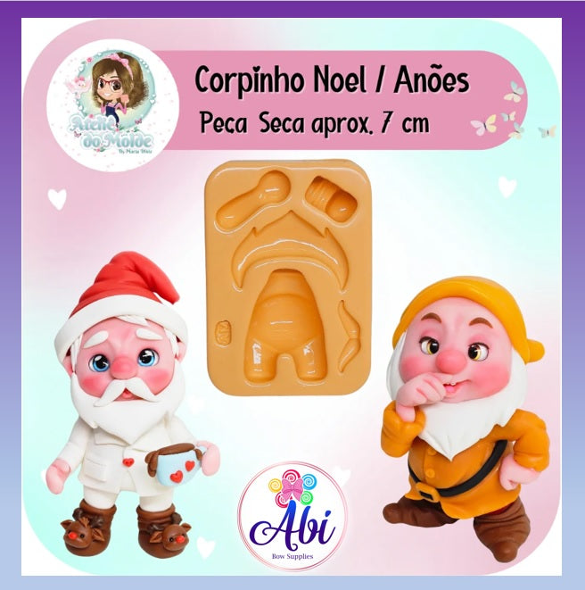 Molde de Silicon Corpinho Noel/Anoes AdM