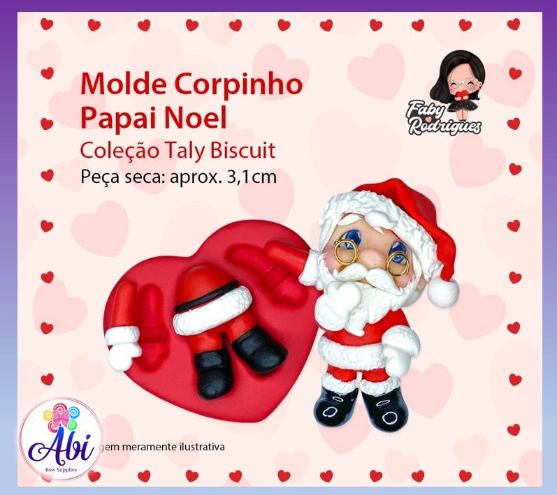 Molde de Silicon Corpinho Papai Noel FR