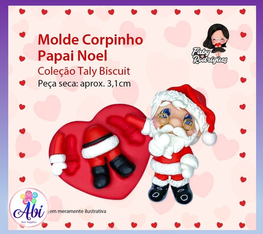 Molde de Silicon Corpinho Papai Noel FR