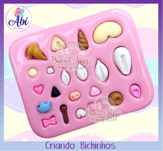 Molde de Silicon Criando Bichinhos Biscuit Jessy