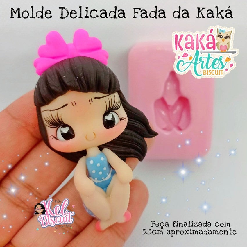 Molde de Silicon Delicada Fada da Kaka