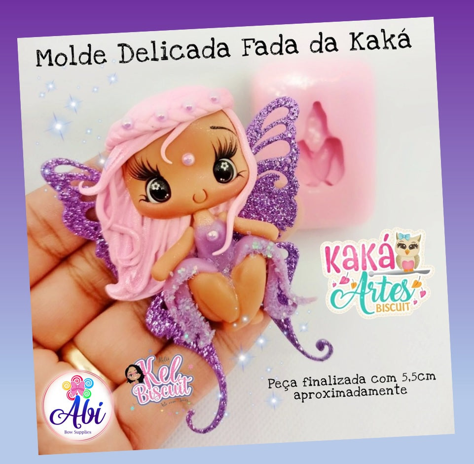 Molde de Silicon Delicada Fada da Kaka