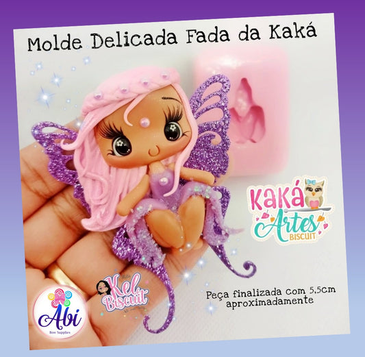Molde de Silicon Delicada Fada da Kaka