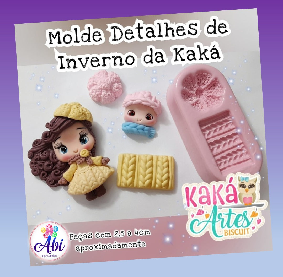 Molde de Silicon Detalhes de Inverno da Kaka.