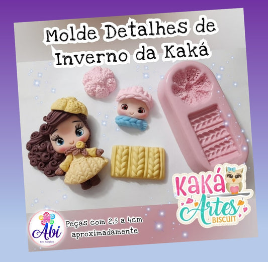 Molde de Silicon Detalhes de Inverno da Kaka.