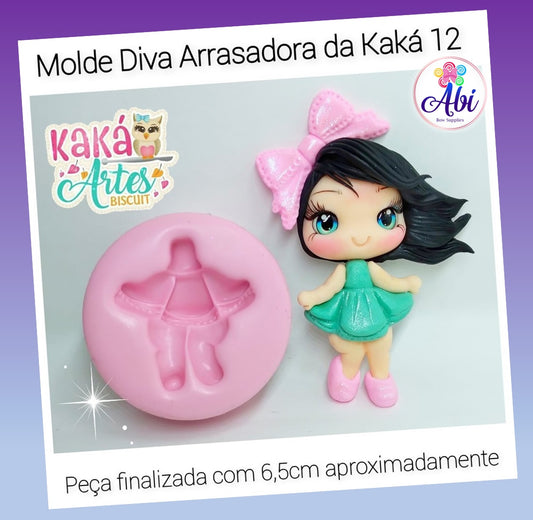 Molde de Silicon Diva Arrasadora da kaka 12.