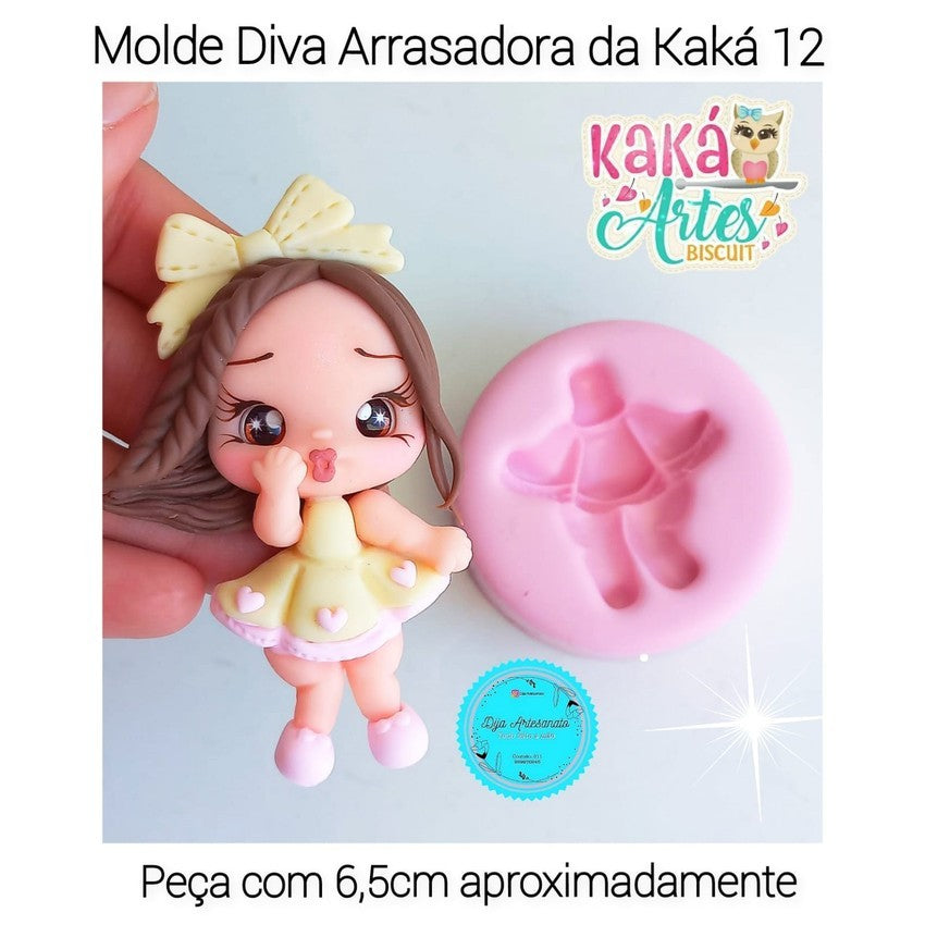 Molde de Silicon Diva Arrasadora da kaka 12.