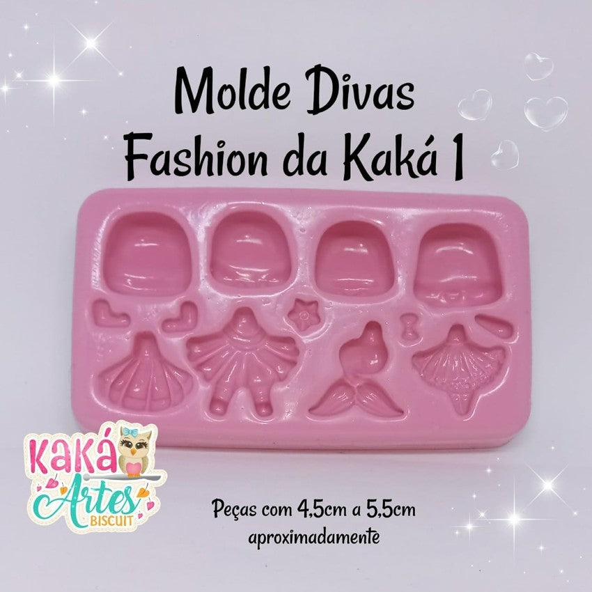 Molde de Silicon Combo Divas Fashion da Kaka 1 y 2