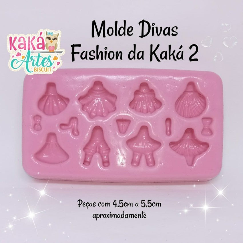 Molde de Silicon Combo Divas Fashion da Kaka 1 y 2