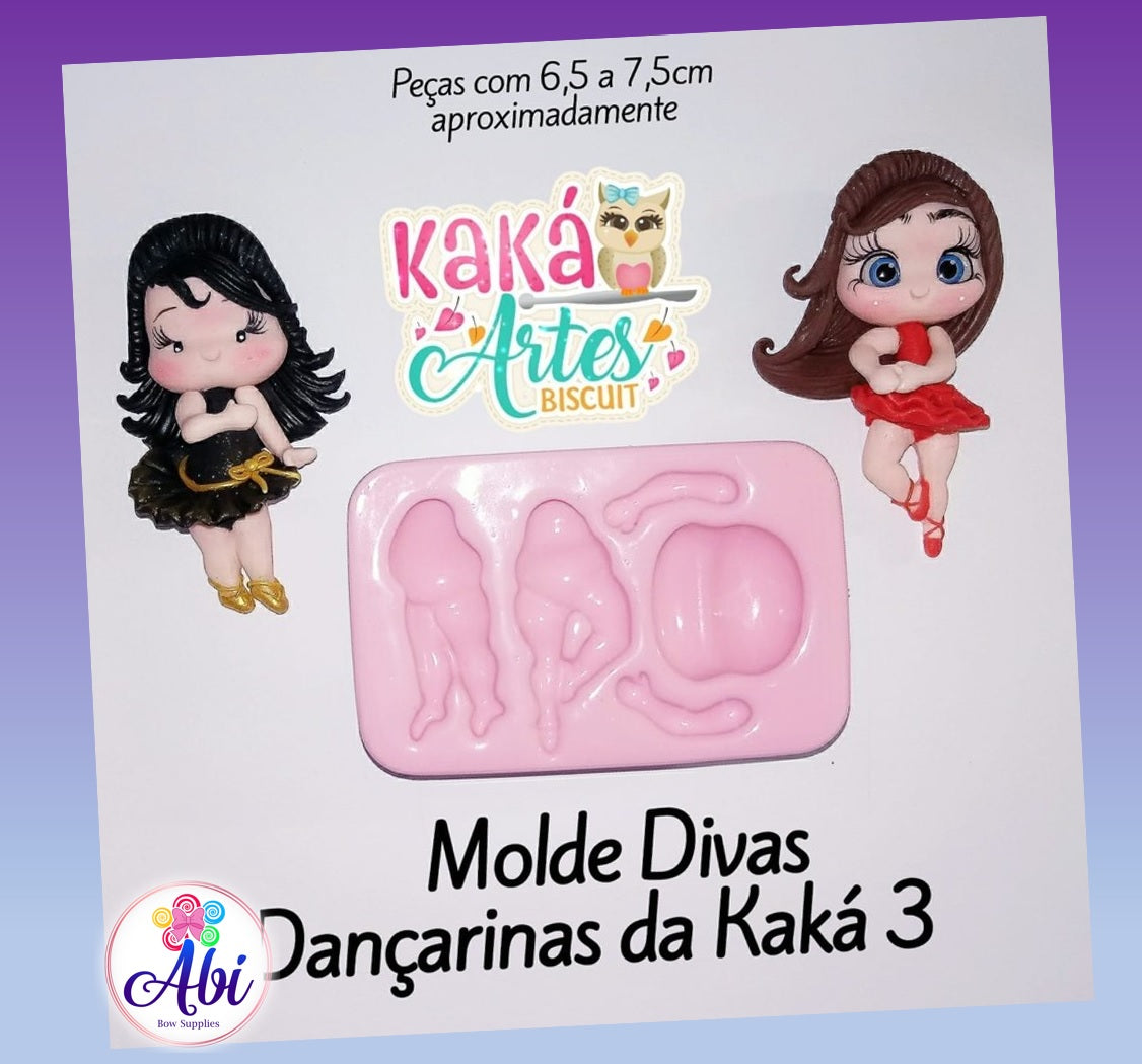 Molde de Silicon Divas Dancarinas da Kaka 3