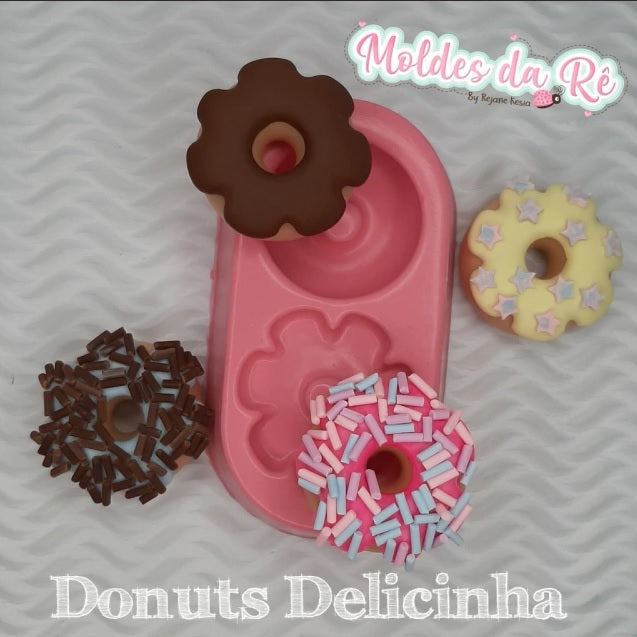 Molde de Silicon Donuts Delicinha MDR