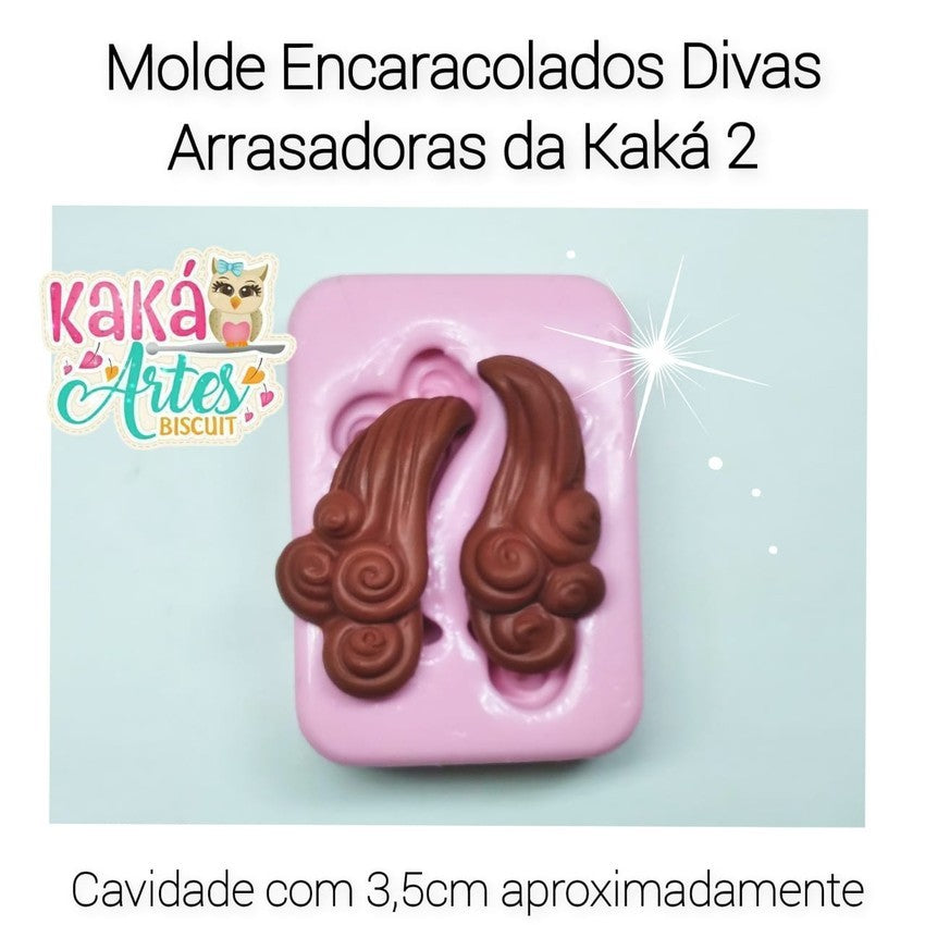 Molde de Silicon Encaracolados Divas Arrasadoras da Kaka 2