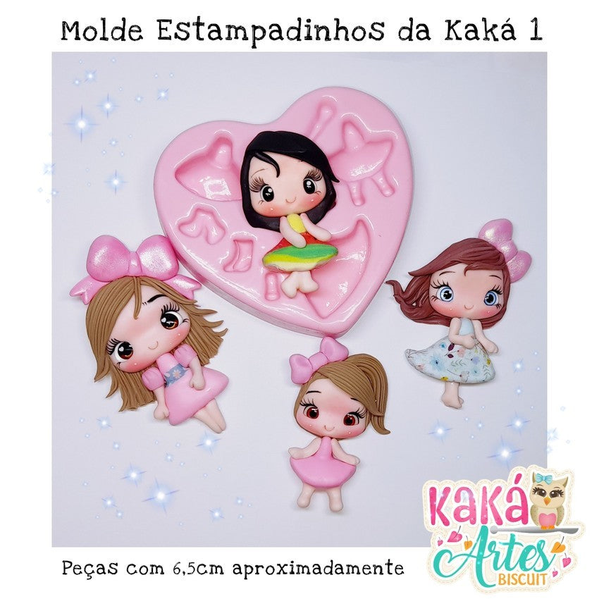 Molde de Silicon Combo Estampadinhos da Kaka 1 y 2