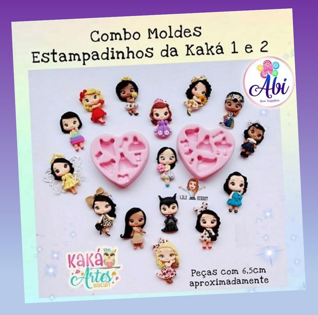 Molde de Silicon Combo Estampadinhos da Kaka 1 y 2